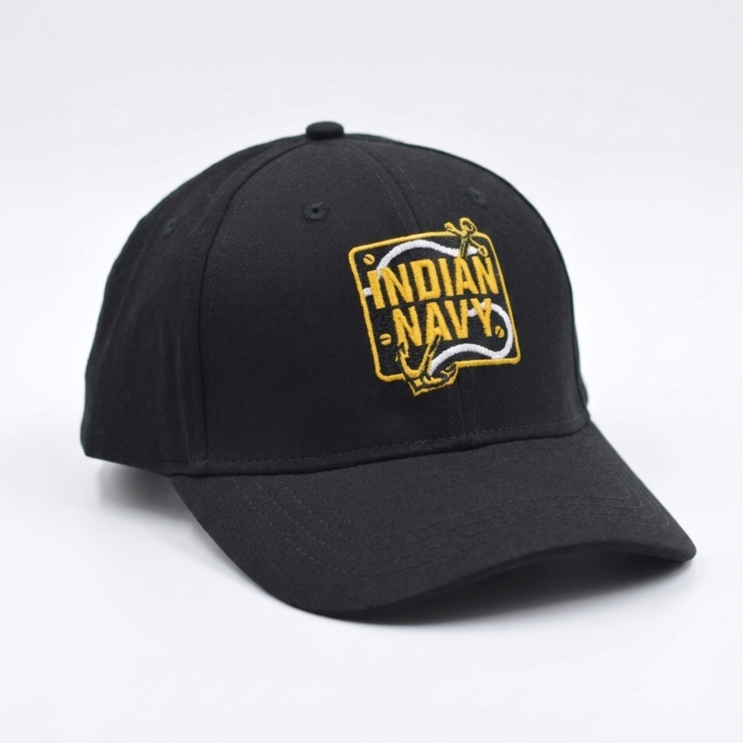 The Indian Navy: Embroidered Badge Cap – A47