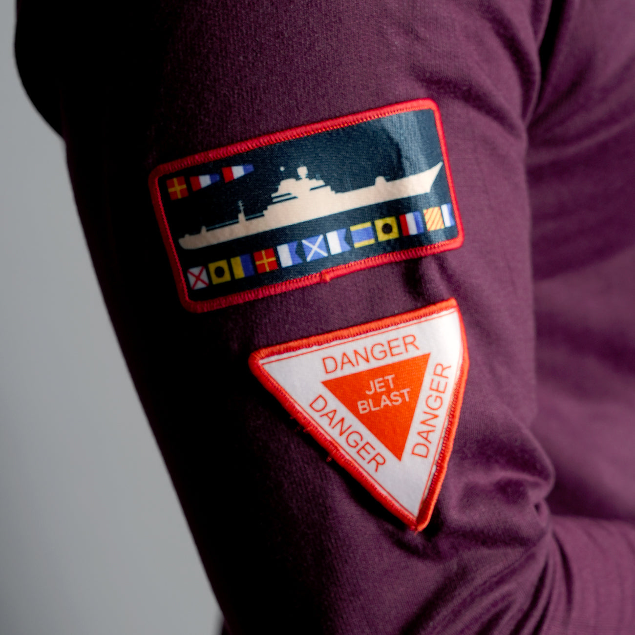 Indian Naval Aviation: Wings of Gold Maroon Oversized Hoodie