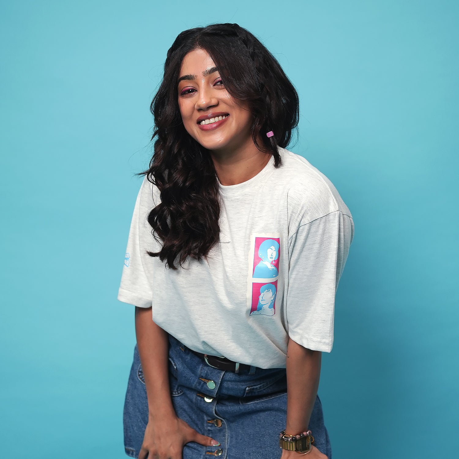Andaz Apna Apna: The Raveena Karishma Oversized T-Shirt