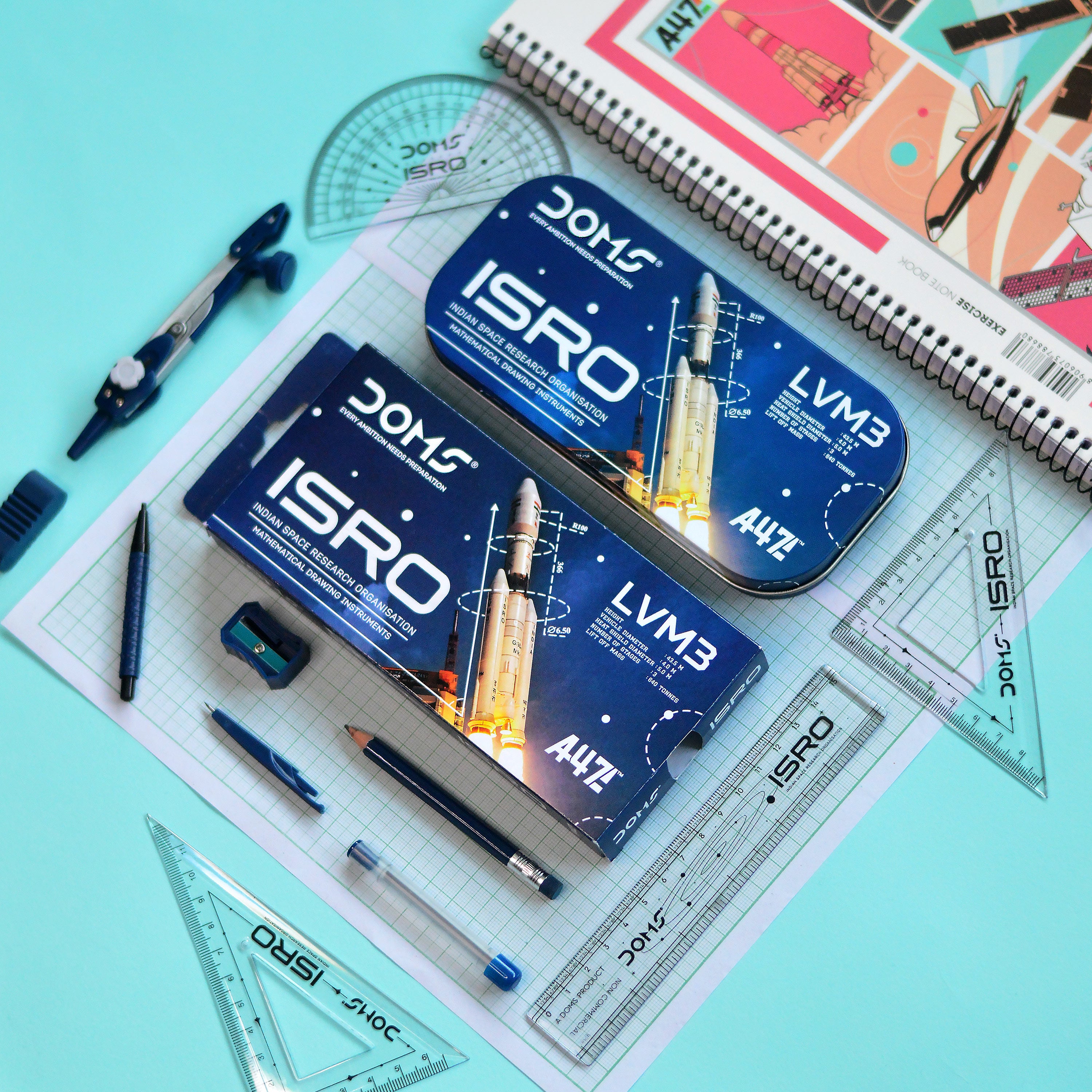 Doms x A47: ISRO LVM3 Launch Geometry Box