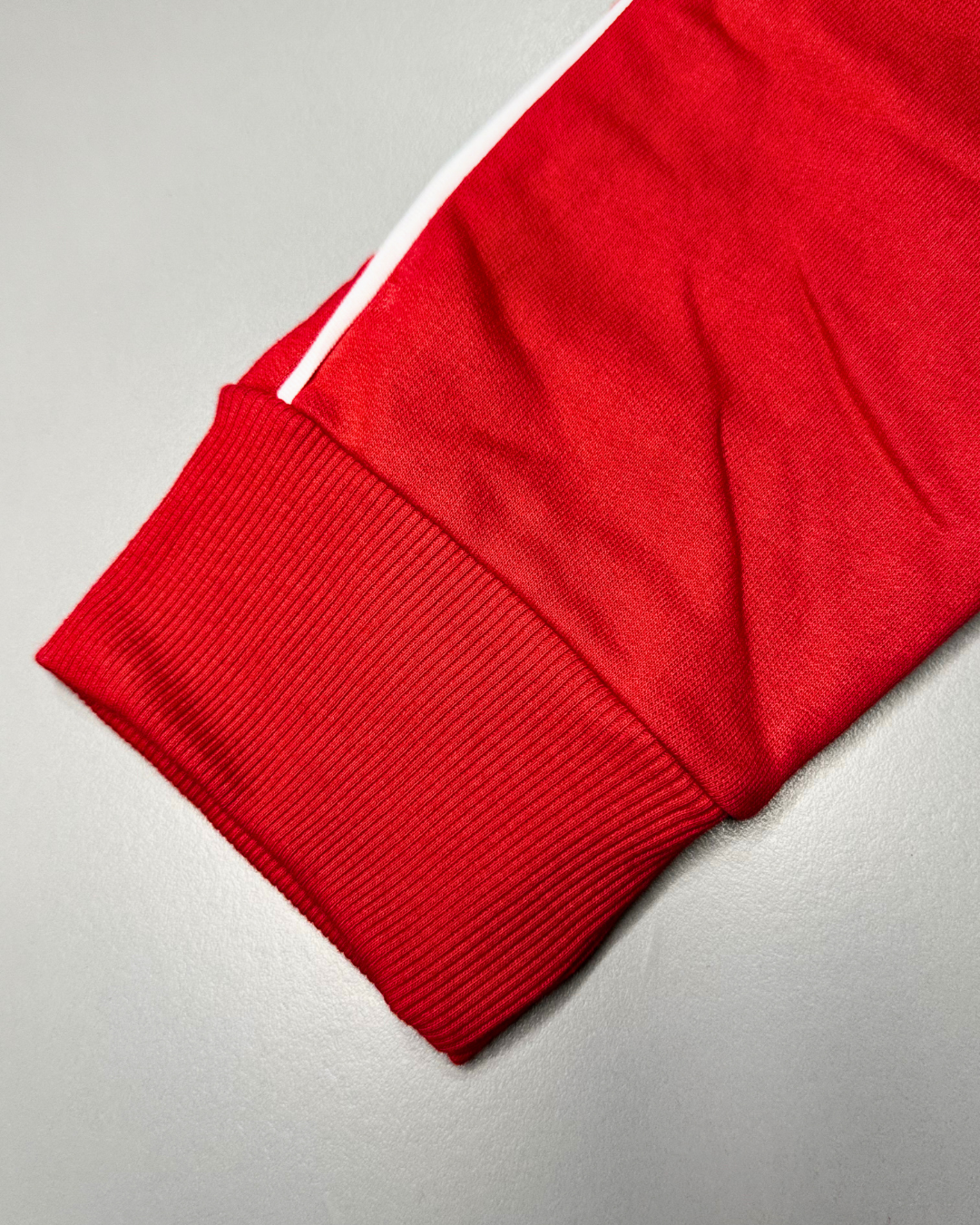 Mission Red: ISRO Red & White Panelled Sweatshirt