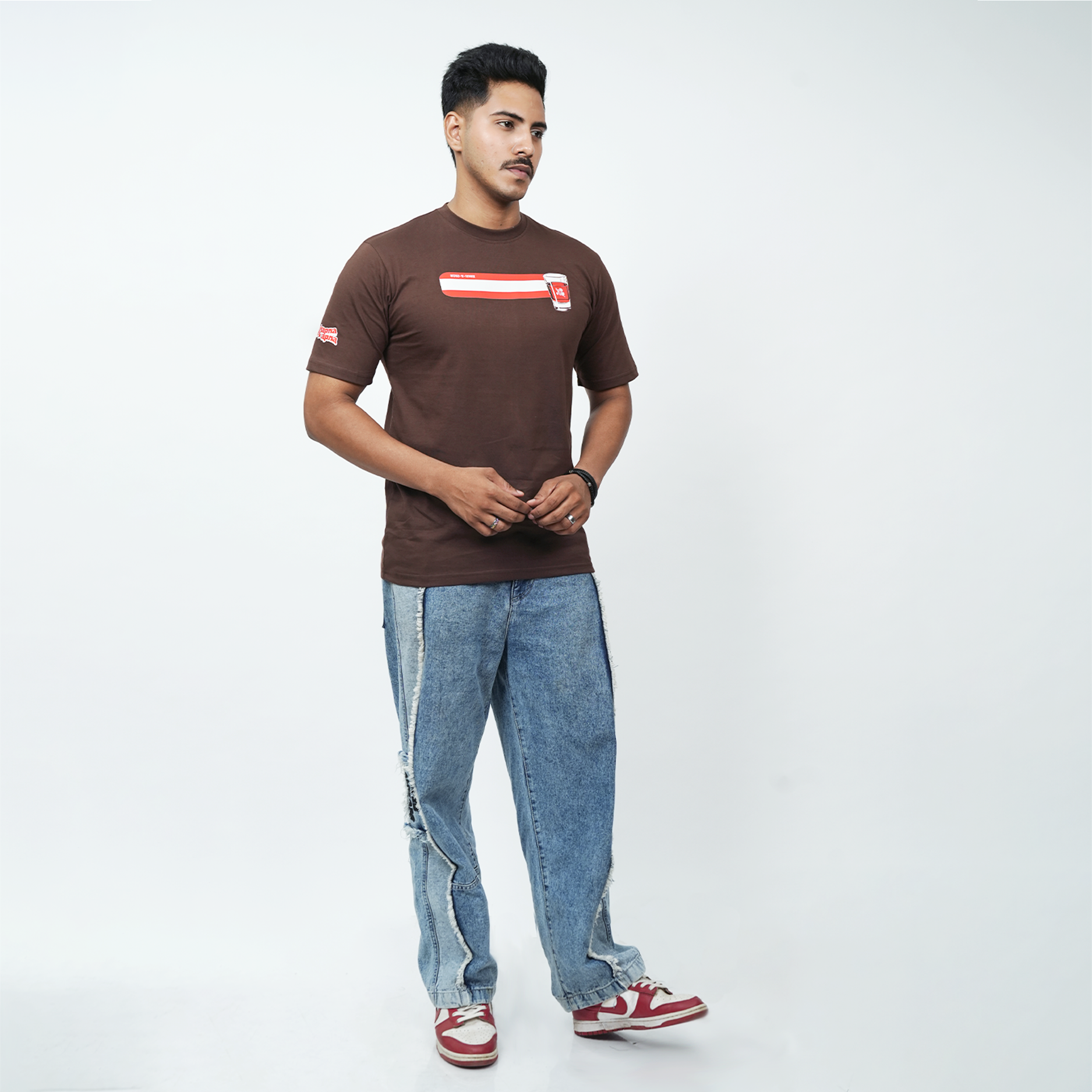 Andaz Apna Apna: Amar, The Football Champion- Oversized T-Shirt