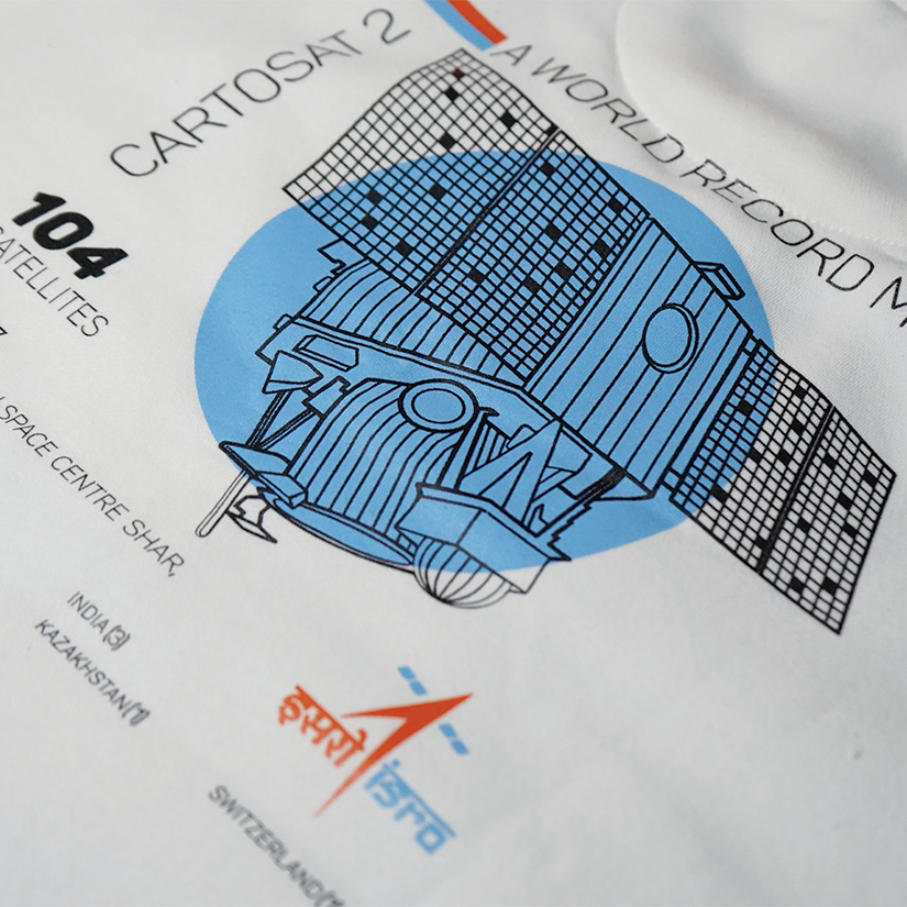 The Tiny Explorers: Official ISRO Colorblock Kids Sweatshirt ( With Fleece )