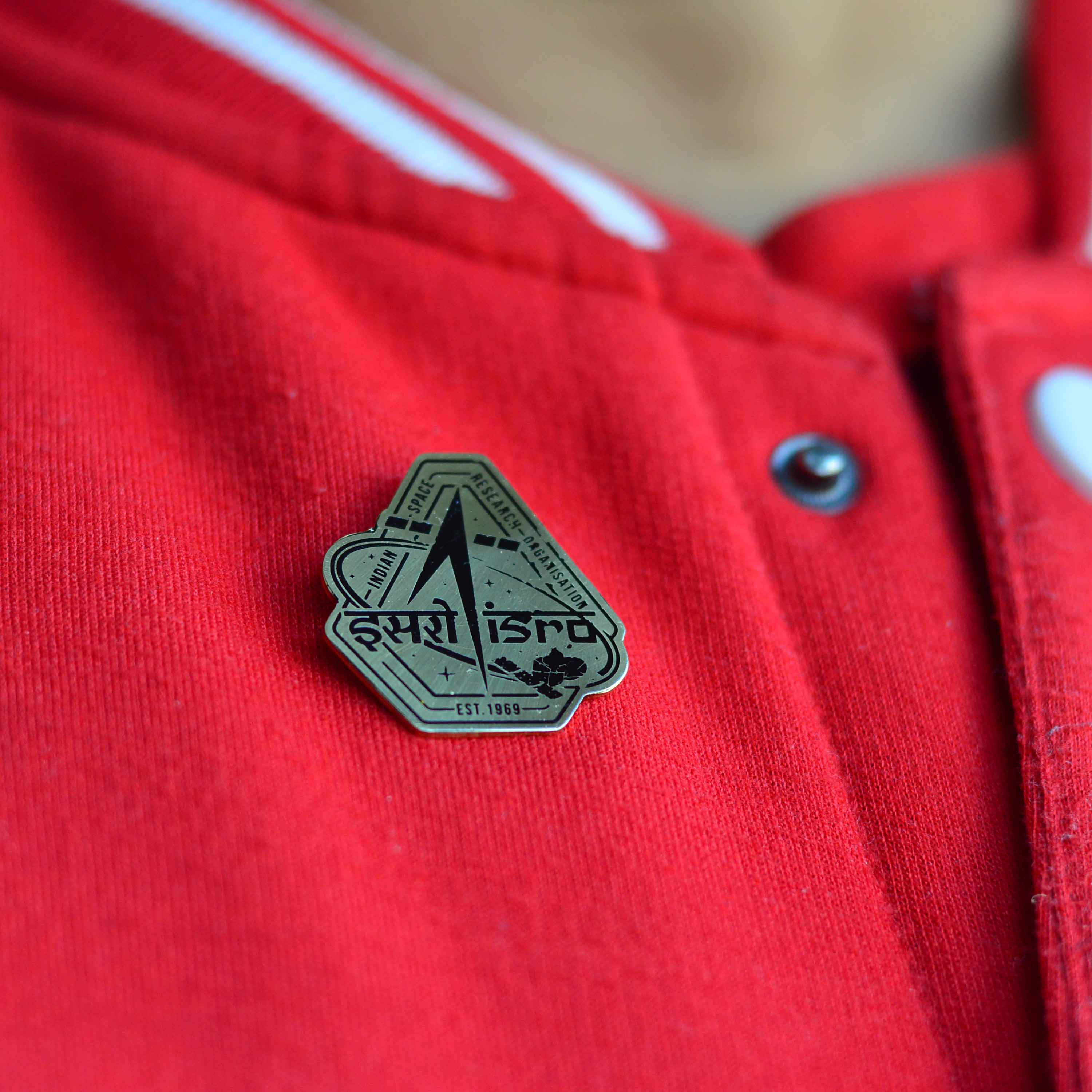Classic ISRO Brass Enamel Pin