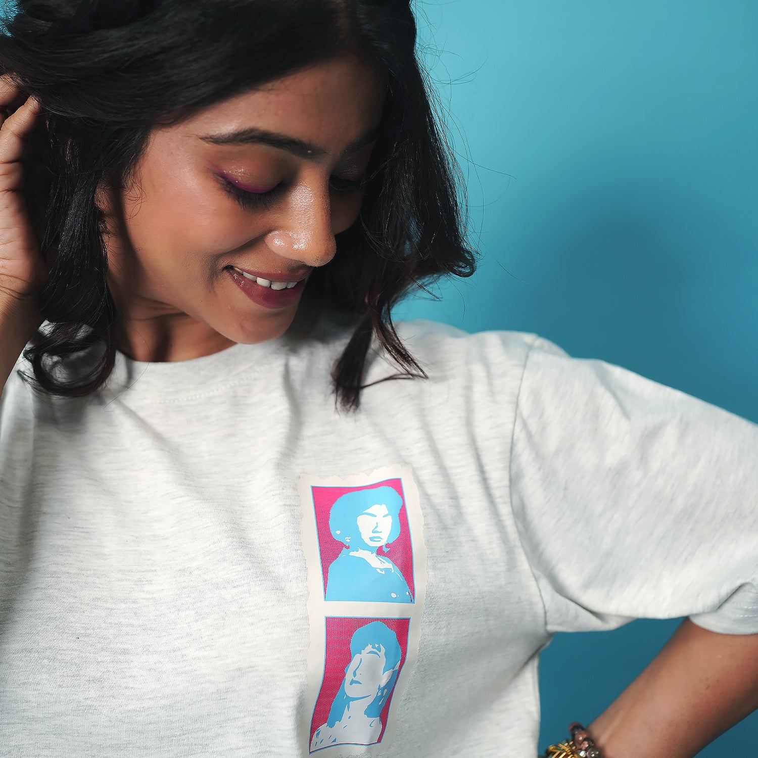 Andaz Apna Apna: The Raveena Karishma Oversized T-Shirt