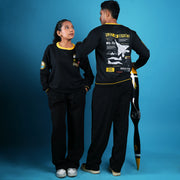 Indian Naval Aviation- Fleet Air Defence Black Oversized Sweatshirt