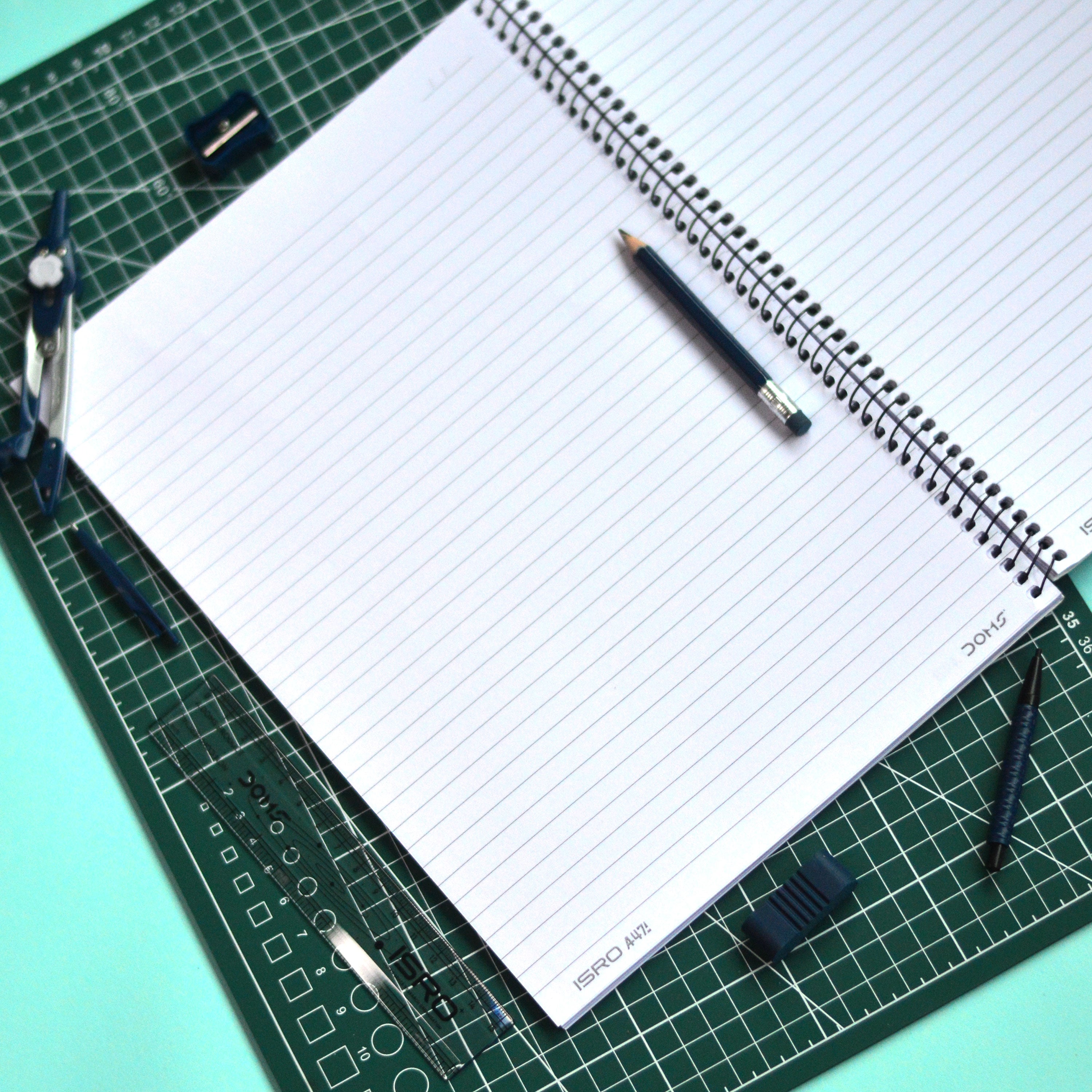 Doms x A47: LVM3 Cloud Punch A4 Size ISRO Notebook