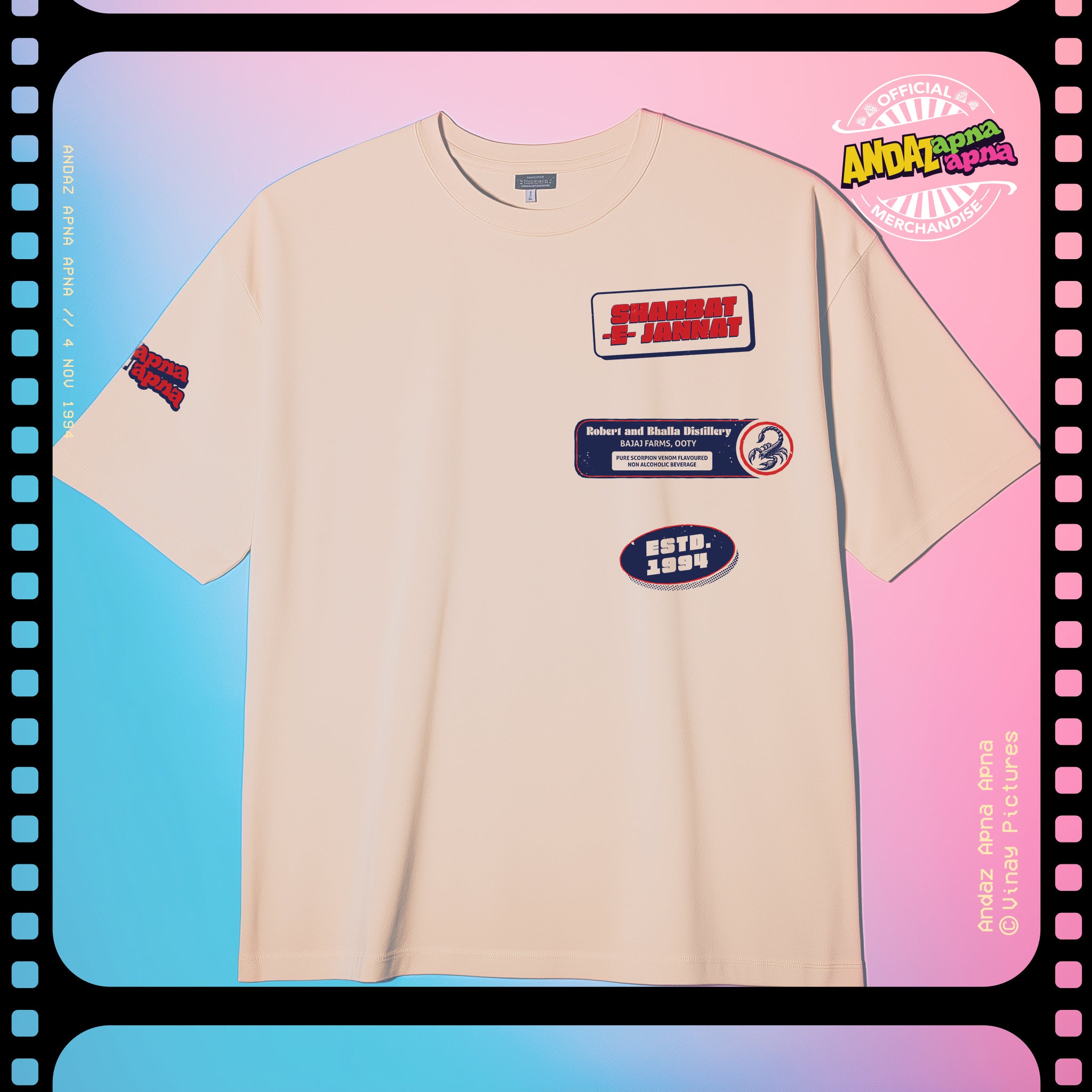 Andaz Apna Apna: Sharbat- E- Jannat Oversized T-Shirt