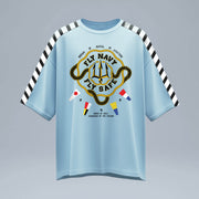 Indian Naval Aviation: Maritime Aviator Blue Oversized T-Shirt