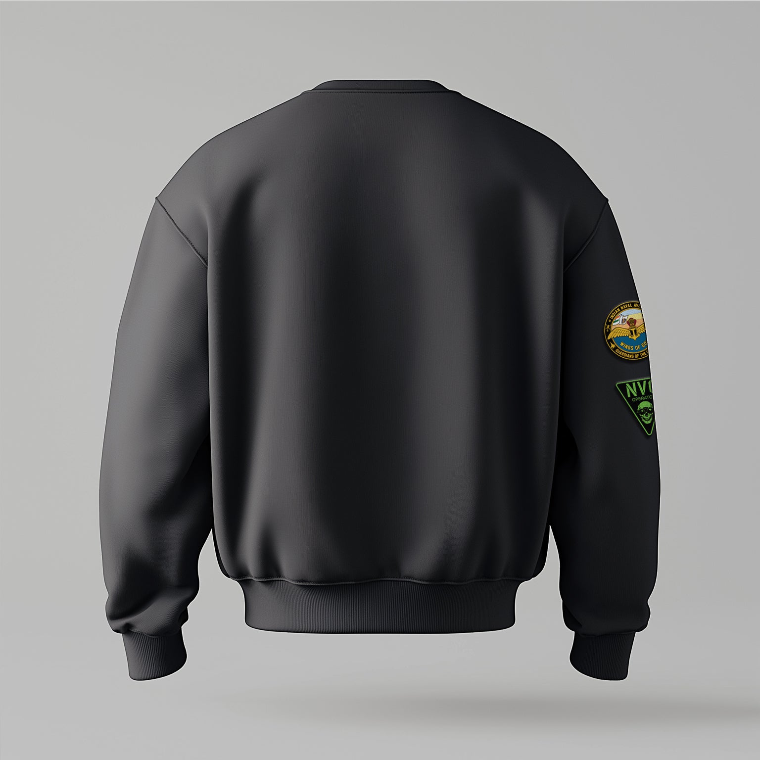 Indian Naval Aviation: SHBO Grey Oversized Sweatshirt