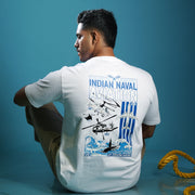 Indian Naval Aviation: Anti-Submarine Warfare White Oversized T-Shirt