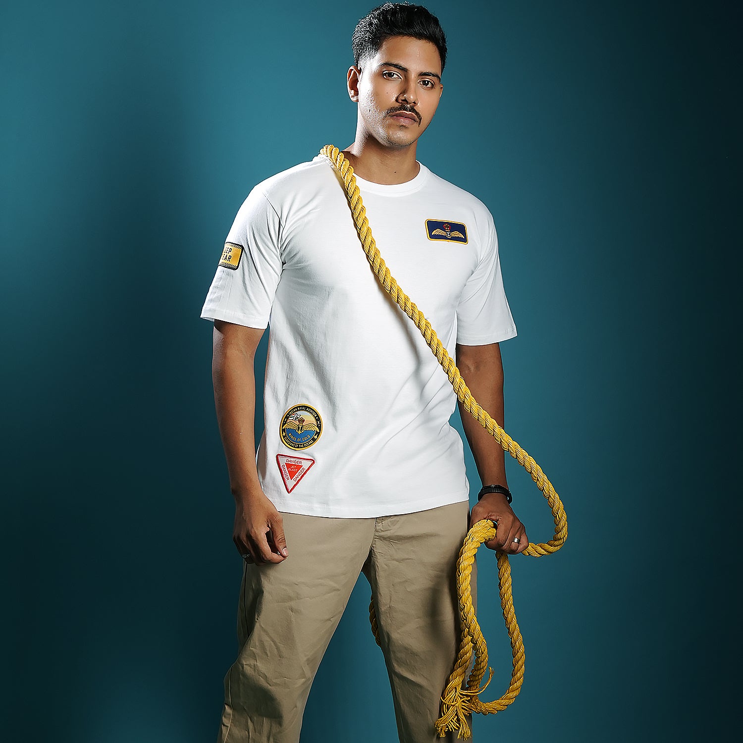 Indian Naval Aviation: Anti-Submarine Warfare White Oversized T-Shirt