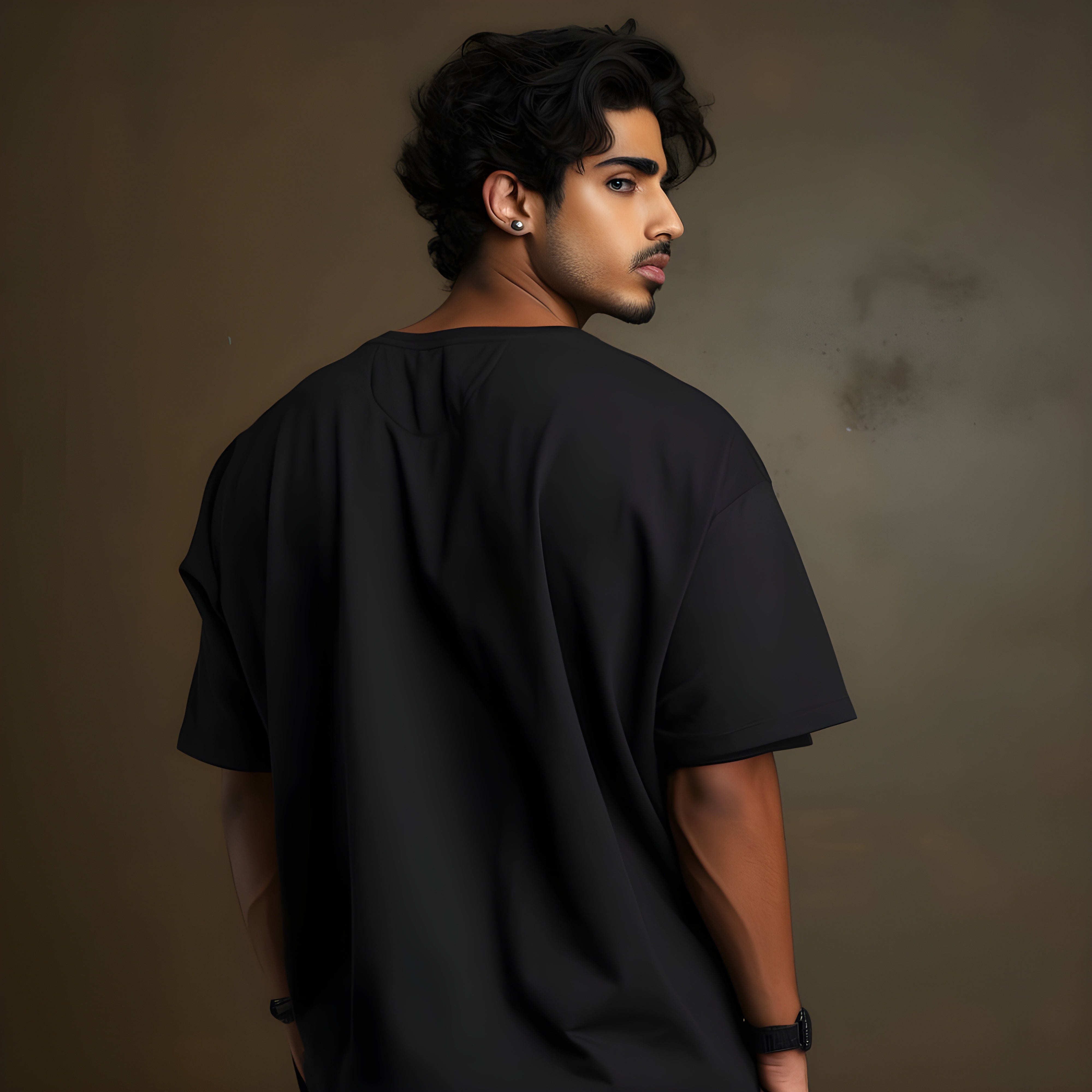 ISRO Aditya L1 Black Oversized T-Shirt