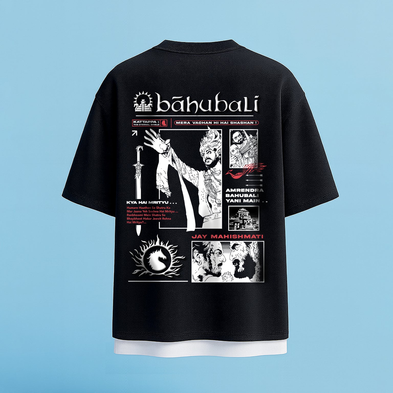 Baahubali: The Warrior's Legacy Oversized Tee