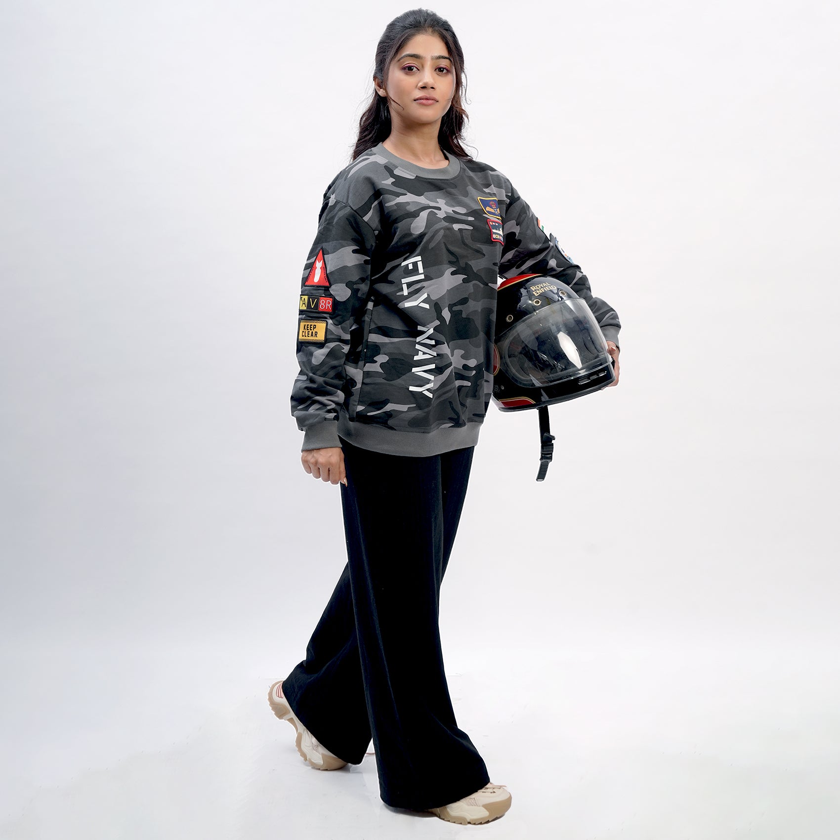 Indian Naval Aviation: Aviator Camo Sweatshirt