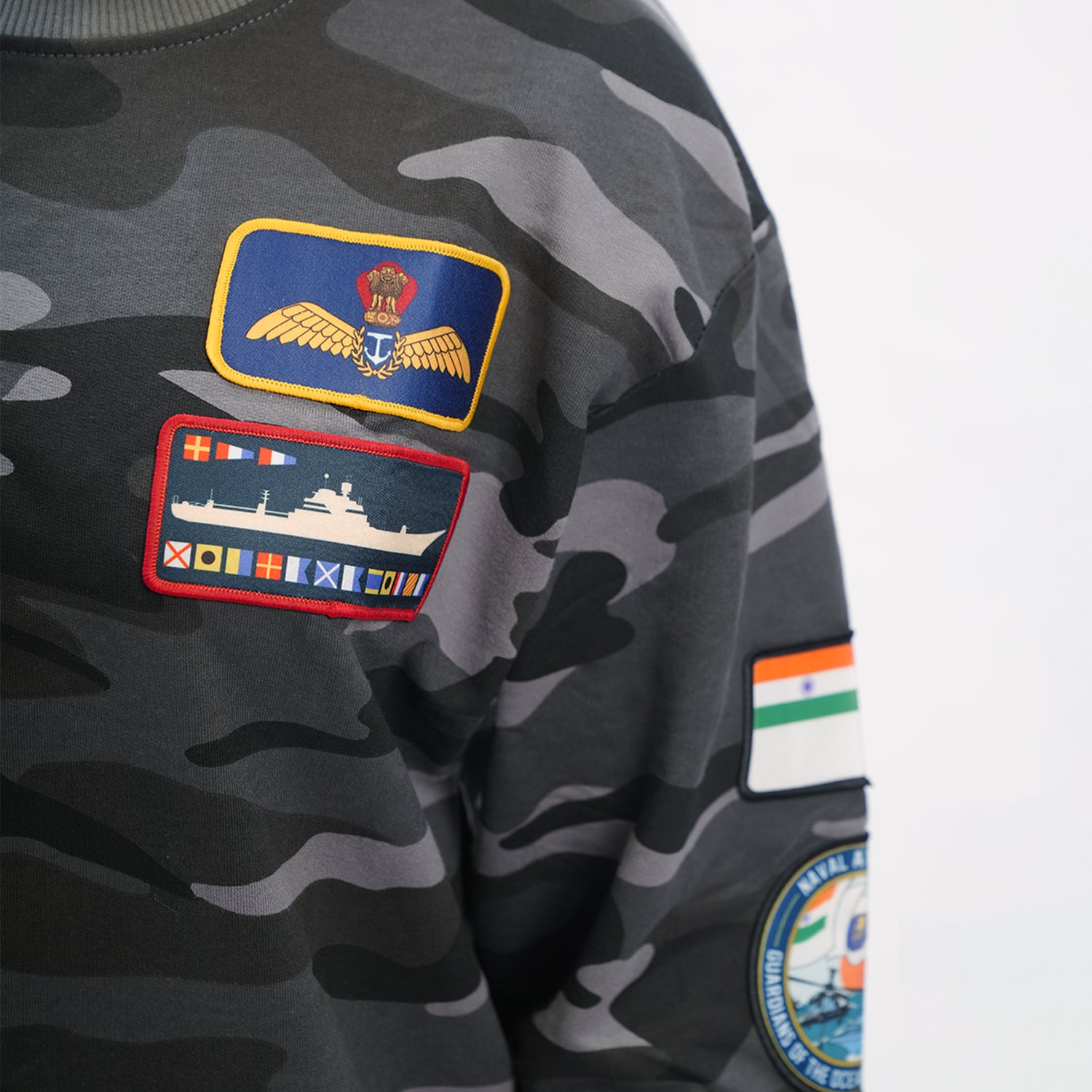 Indian Naval Aviation: Aviator Camo Sweatshirt