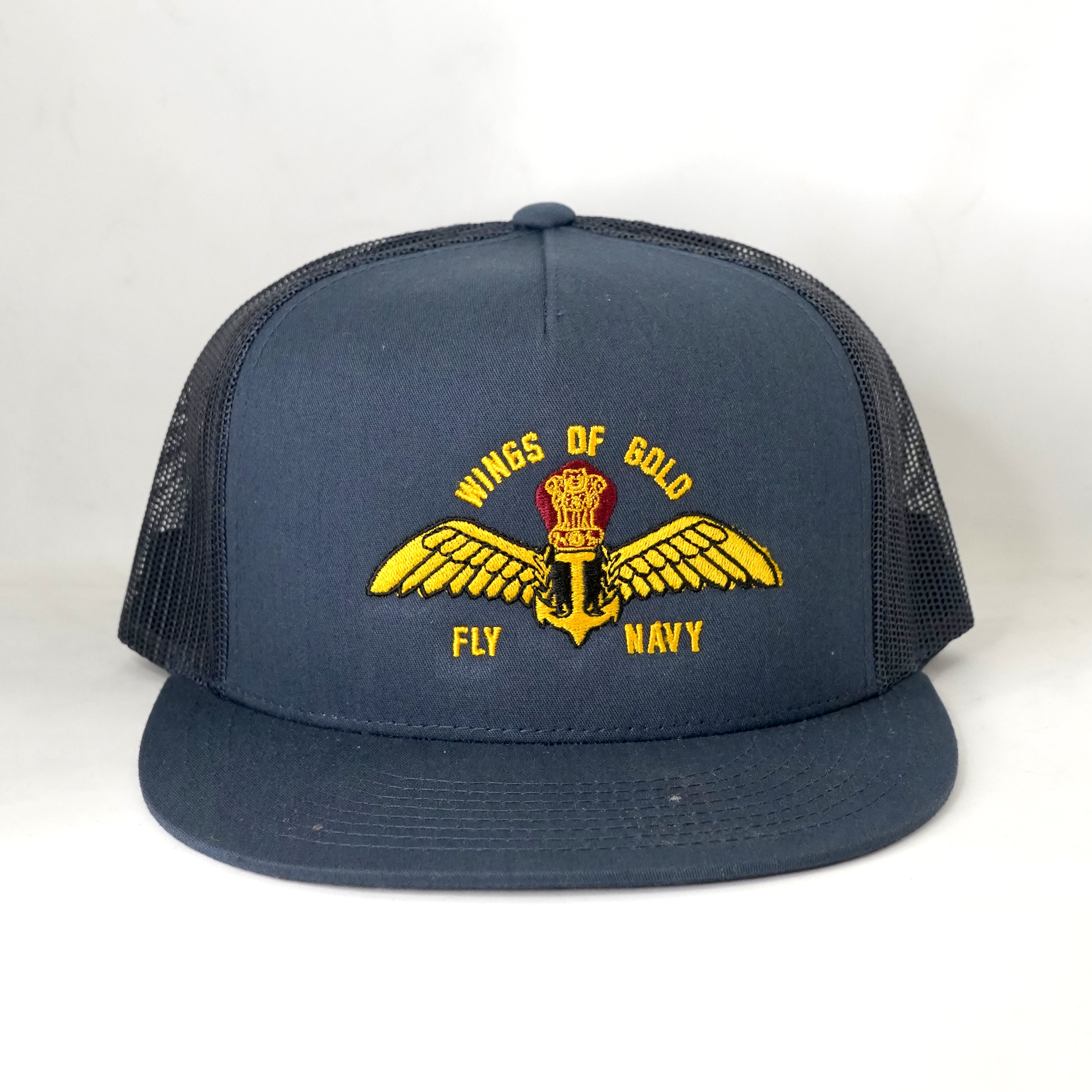 Indian Naval Aviation: Wings of Gold Fly Navy Trucker Cap