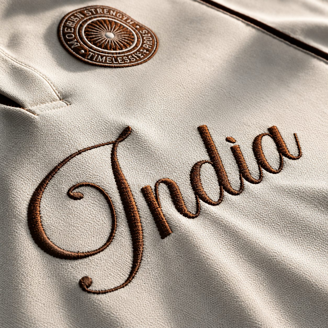 The Classic INDIA Beige Polo T-Shirt