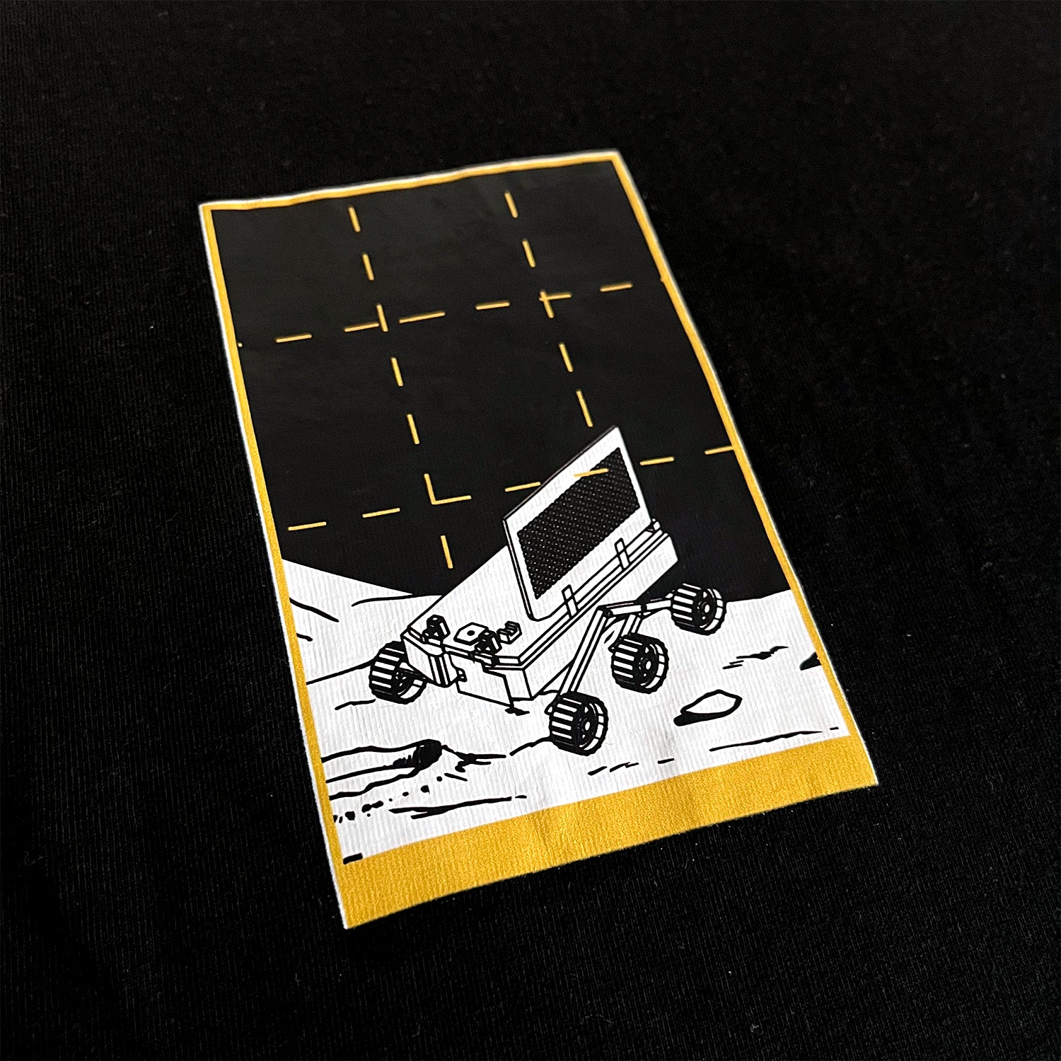 ISRO Chandrayaan-3 Oversized T-Shirt with Gold Foil