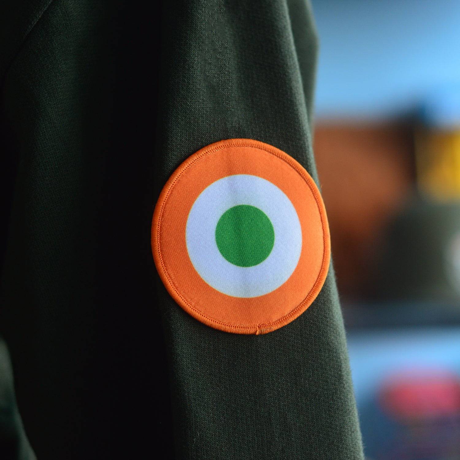 Defender's Pride Military Green Fighter Oversized Sweatshirt