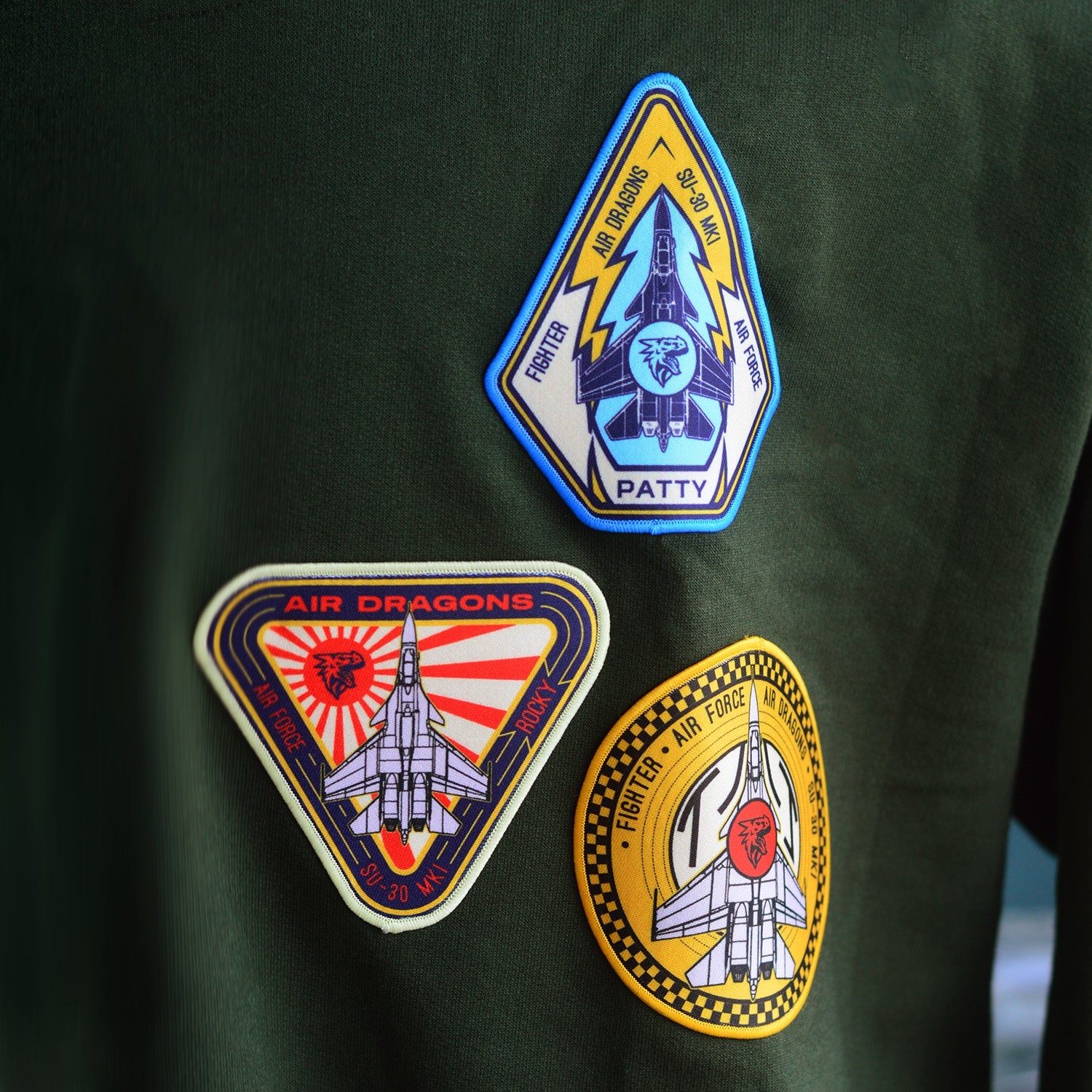 Defender's Pride Military Green Fighter Oversized Sweatshirt