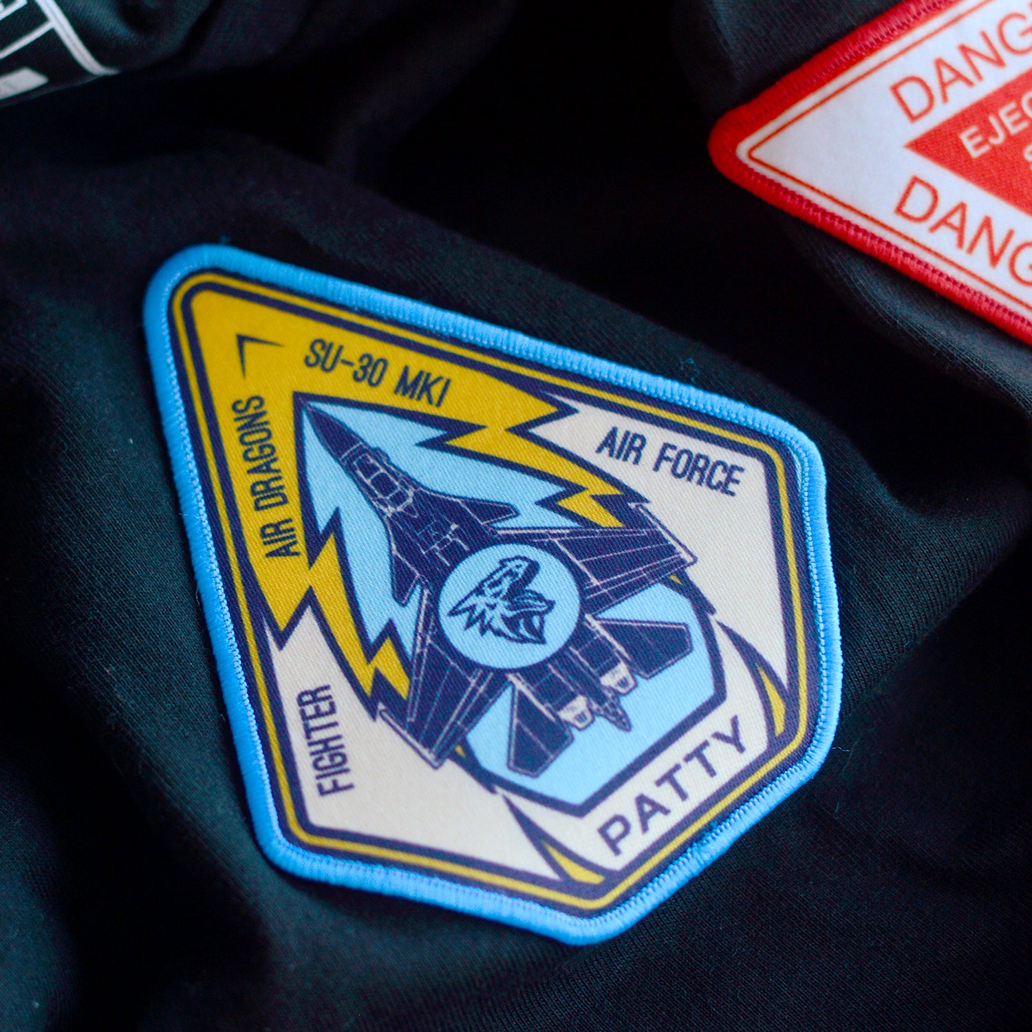 Black Air Dragons Regular Fit Fighter T-Shirt: Patty Edition