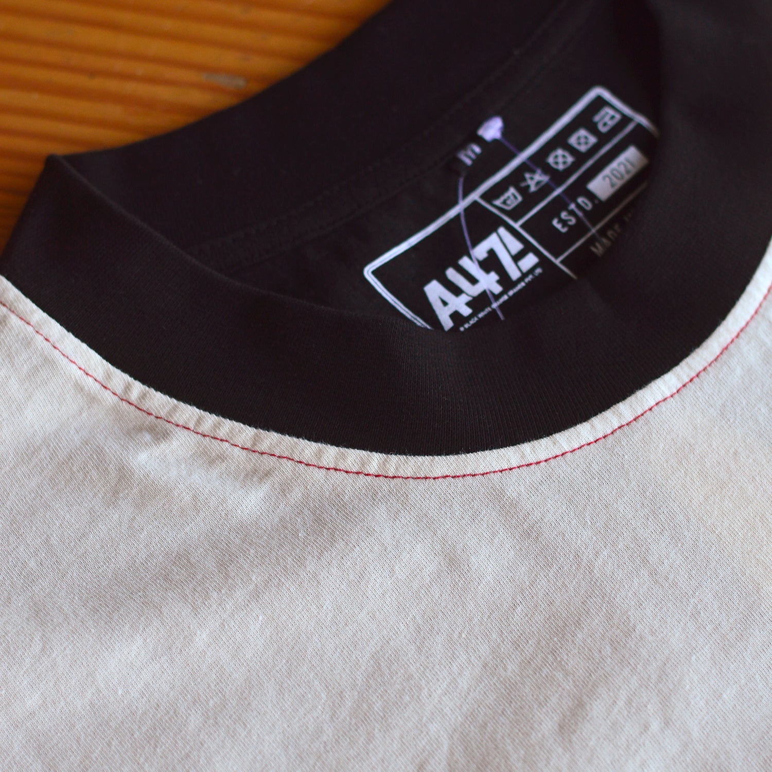 Black & Beige Flanker Blueprint Fighter Oversized T-Shirt