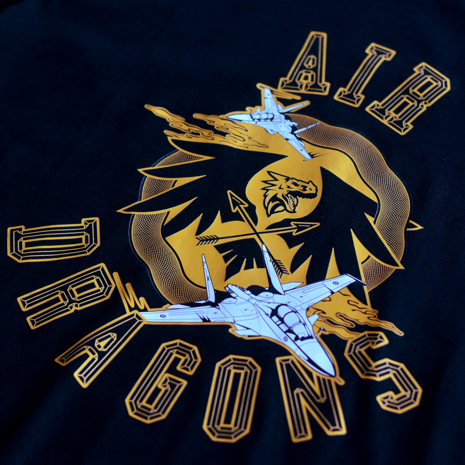 Fighter: Classic Black Air Dragons T-Shirt