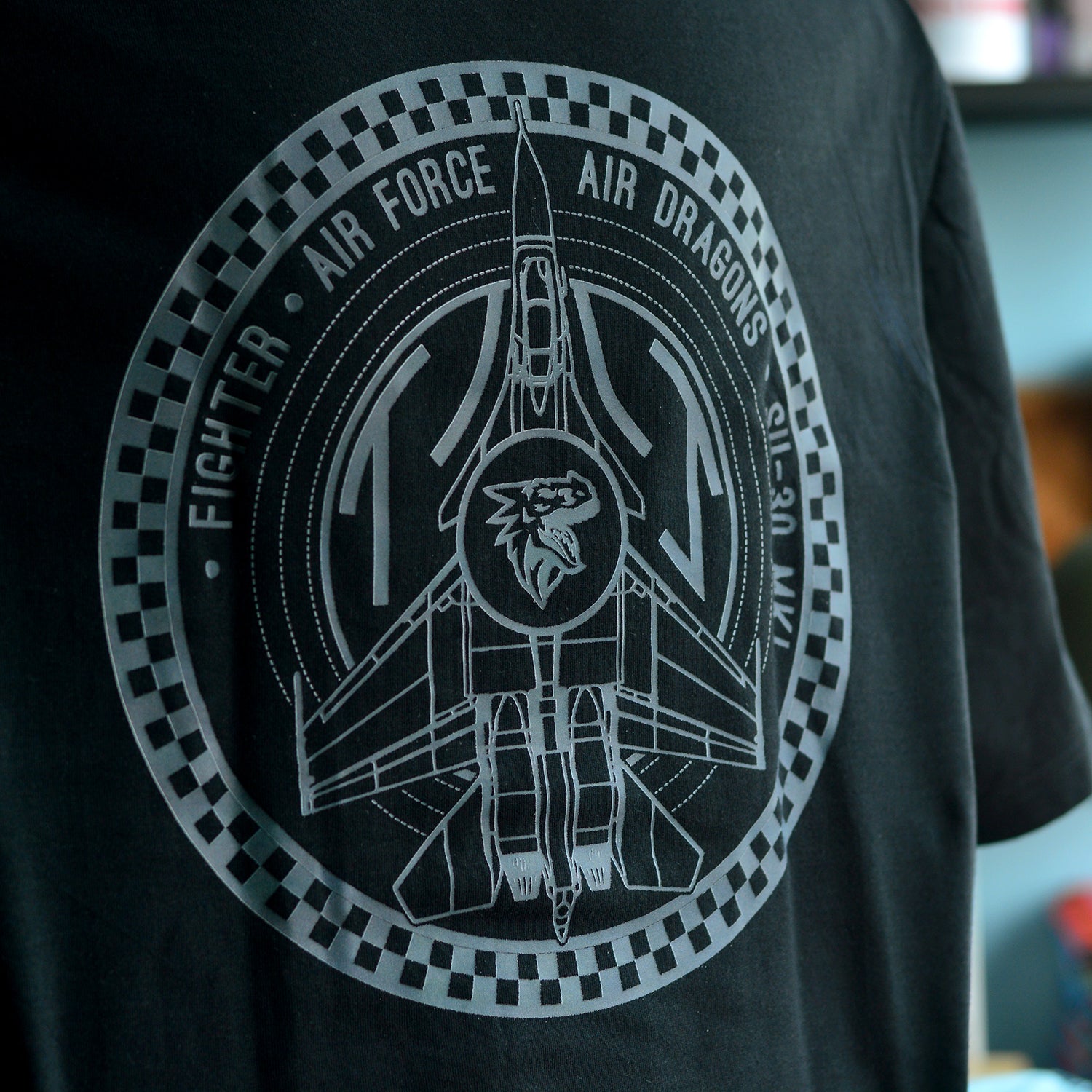 Black Danger & Rescue Oversized Fighter T-Shirt