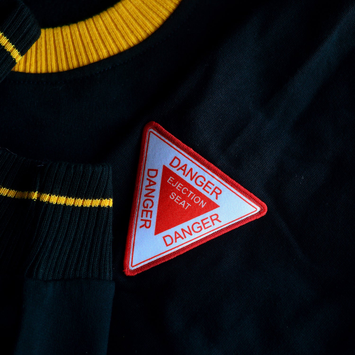 Fighter: Black and Mustard Blaze Maverick Oversized Sweatshirt