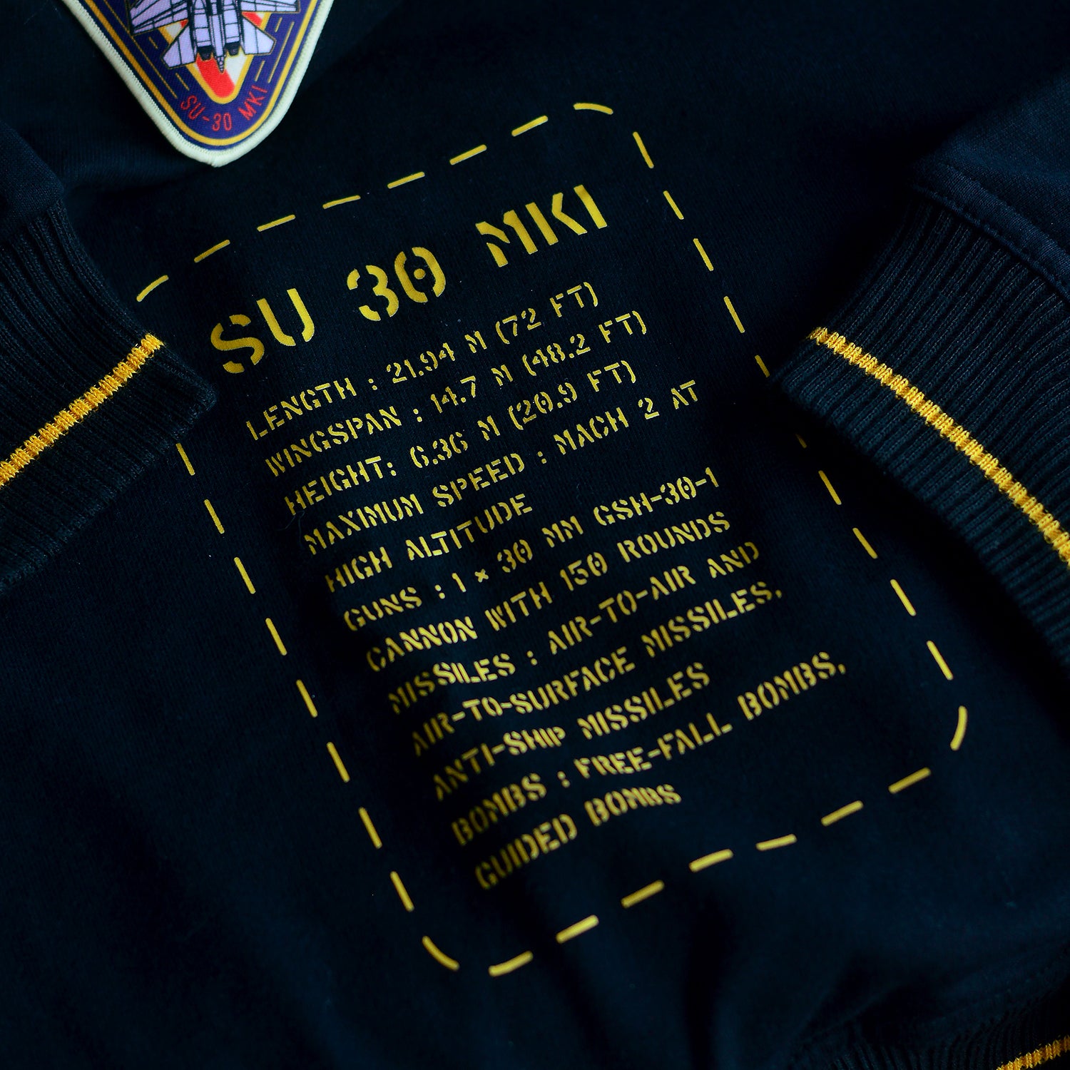 Fighter: Black and Mustard Blaze Maverick Oversized Sweatshirt