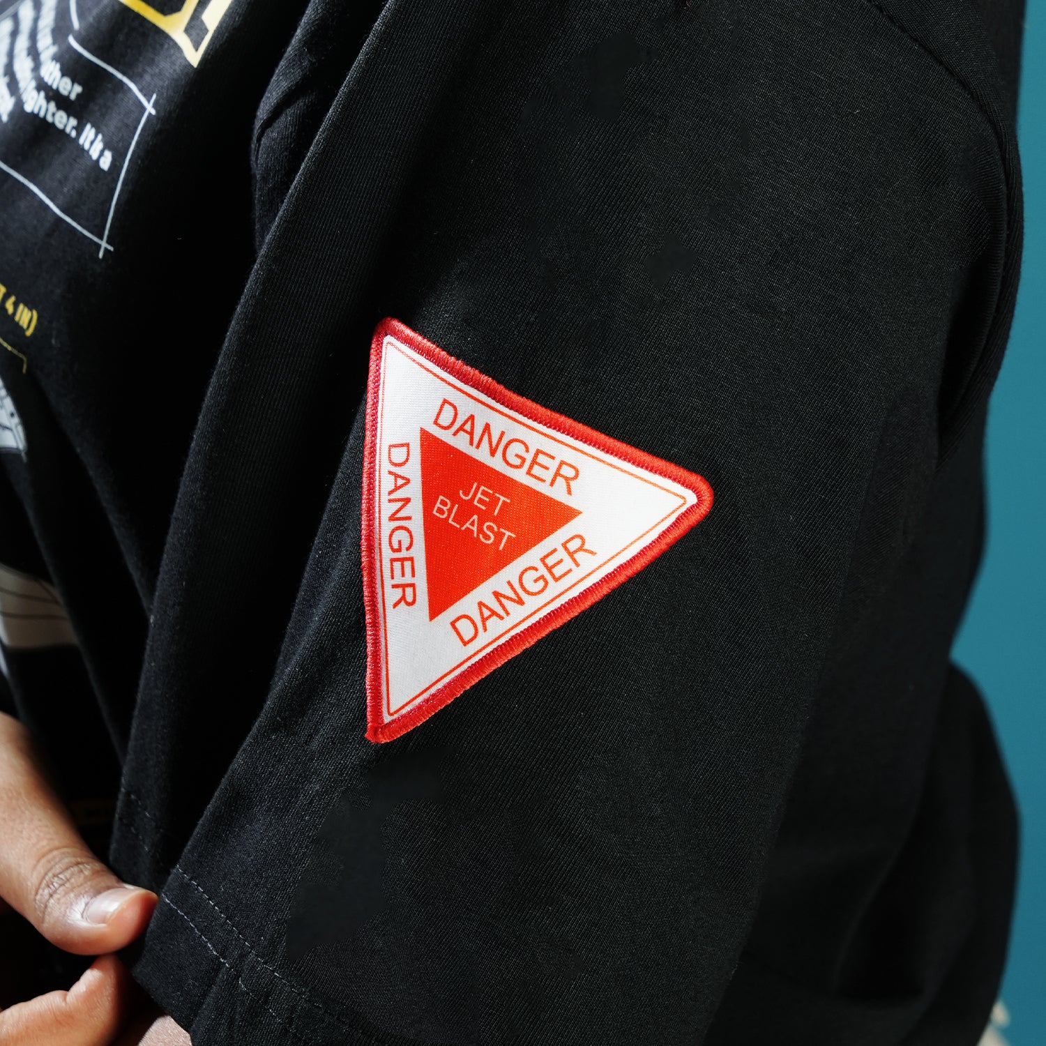 Indian Naval Aviation- Fleet Air Defence Black Oversized T-Shirt