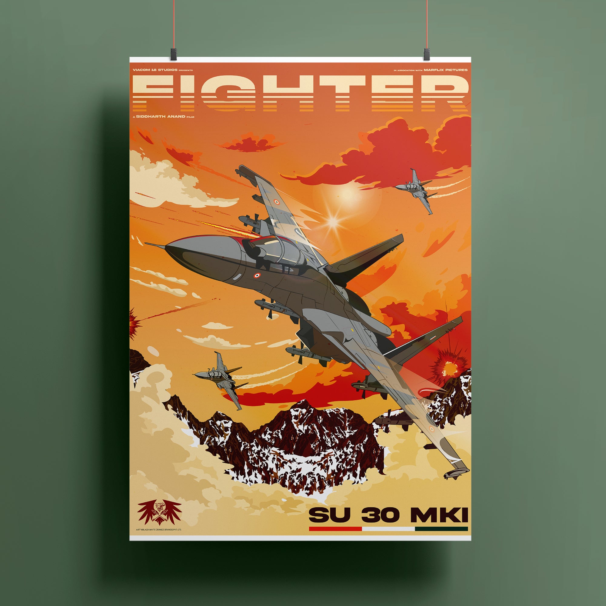 Fighter SU-30 Jet Poster