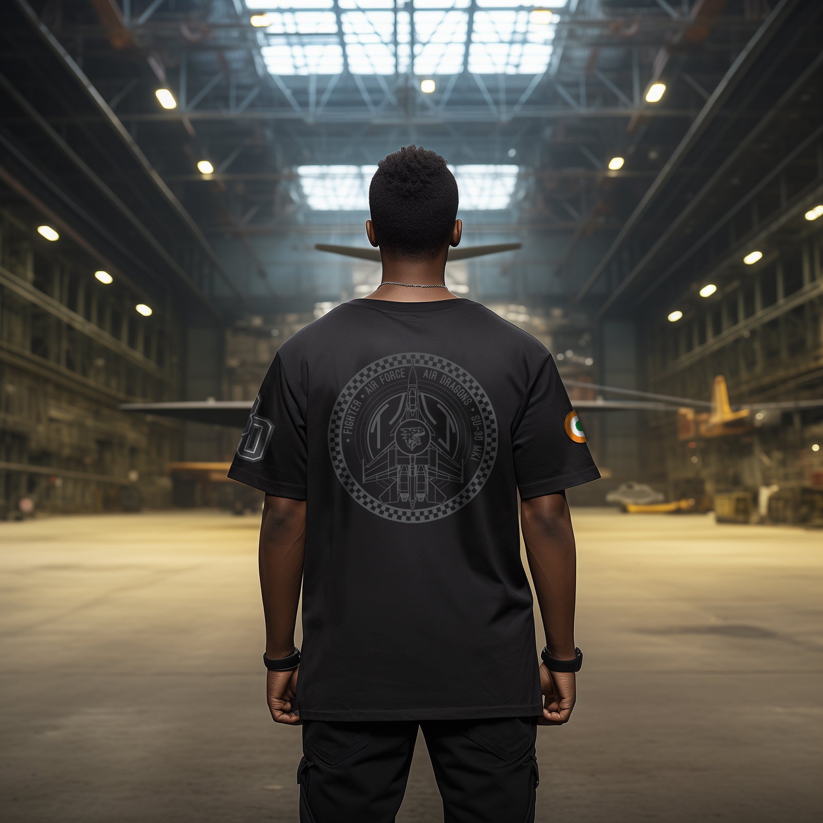 Black Danger & Rescue Oversized Fighter T-Shirt
