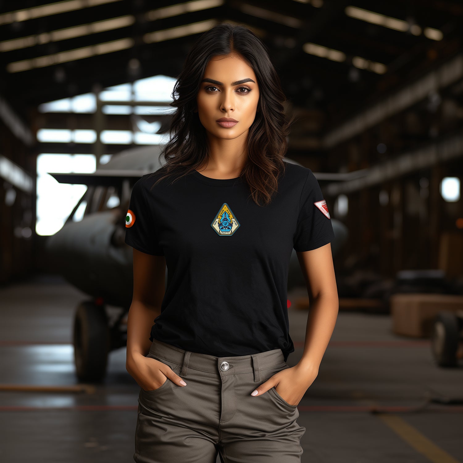 Black Air Dragons Regular Fit Fighter T-Shirt: Patty Edition