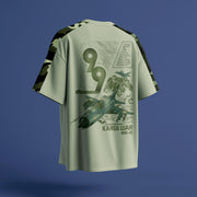 Indian Air Force: The MIG-21 Oversized Sage Green T-Shirt