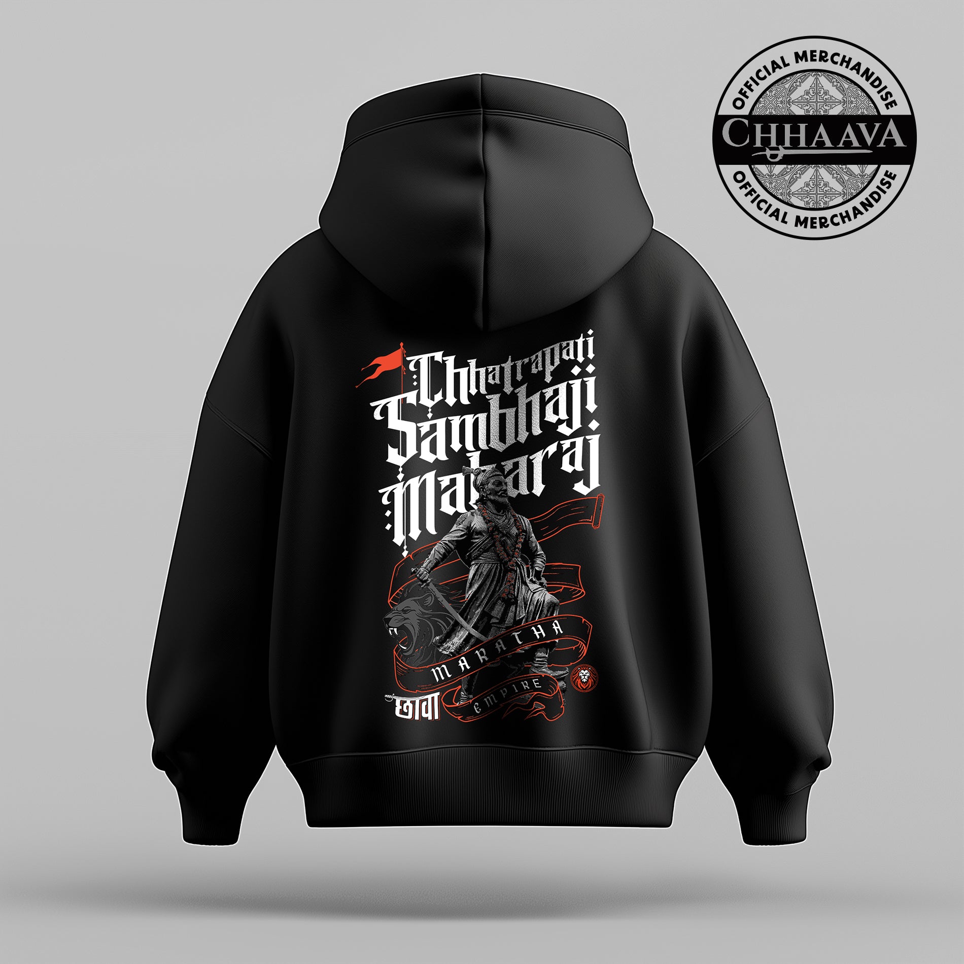 Chhaava: The Pride of the Maratha Empire Black Hoodie