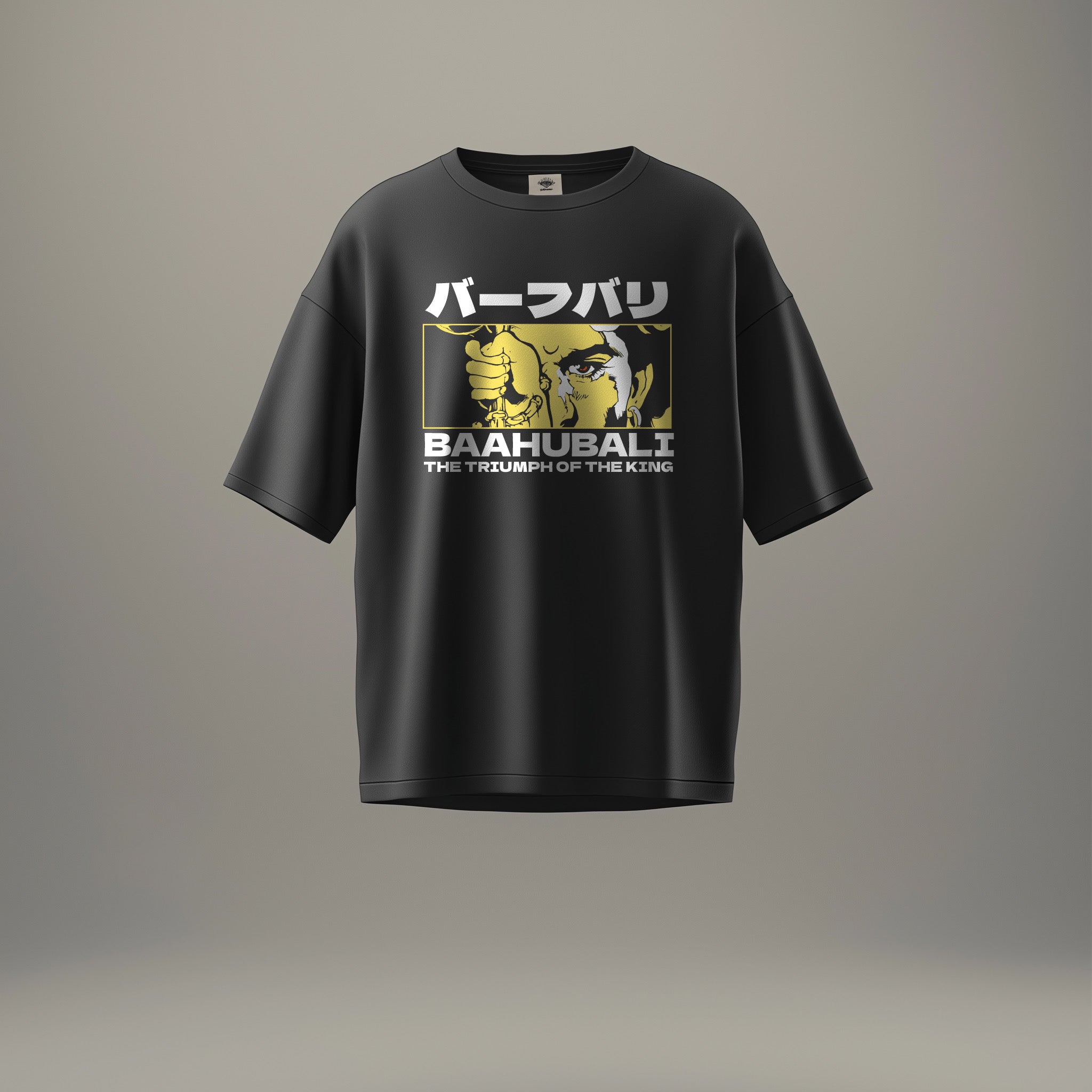 Baahubali: The Triumph of the King Black Oversized T-Shirt