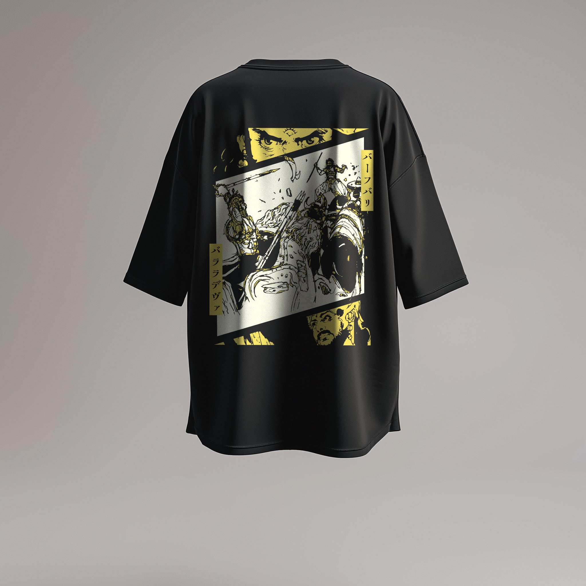 Baahubali: The Triumph of the King Black Oversized T-Shirt
