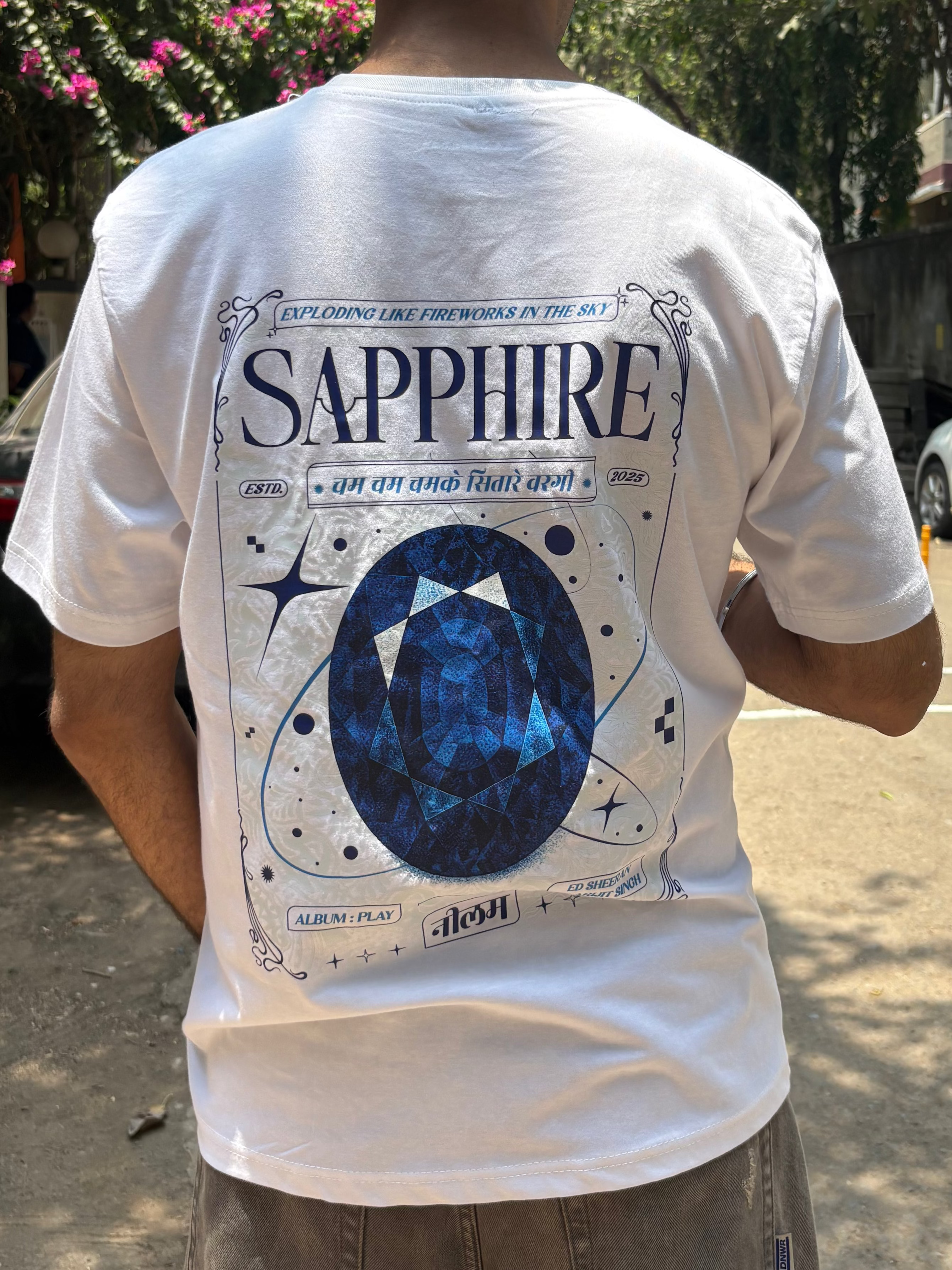 Official Sapphire Gemstone Graphic T-Shirt – Blue Crystal Edition