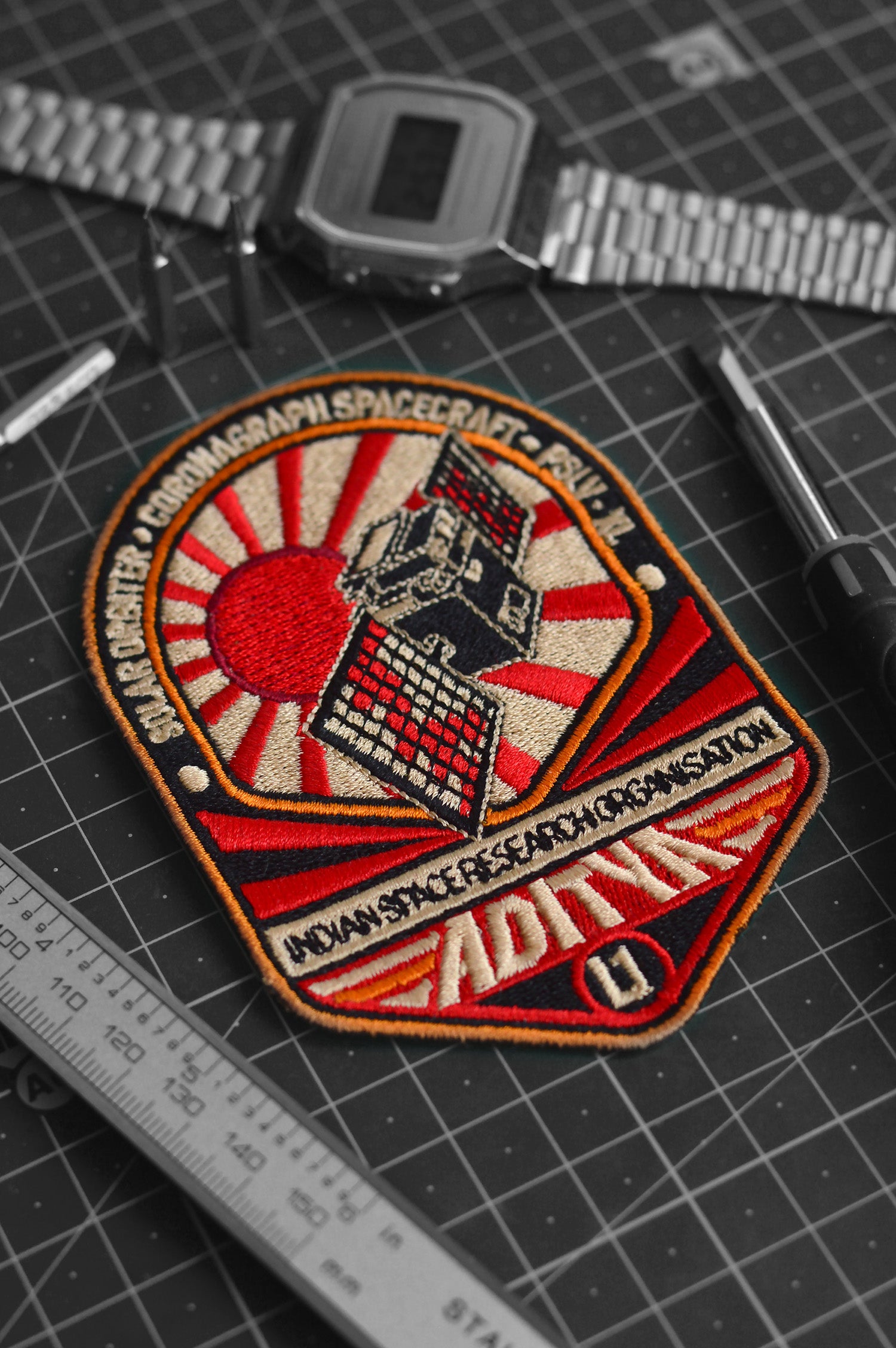 ISRO Aditya L1 Iron On Badge