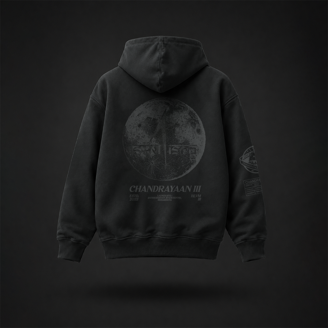 Official ISRO Chandrayaan-3 Regular Fit Hoodie