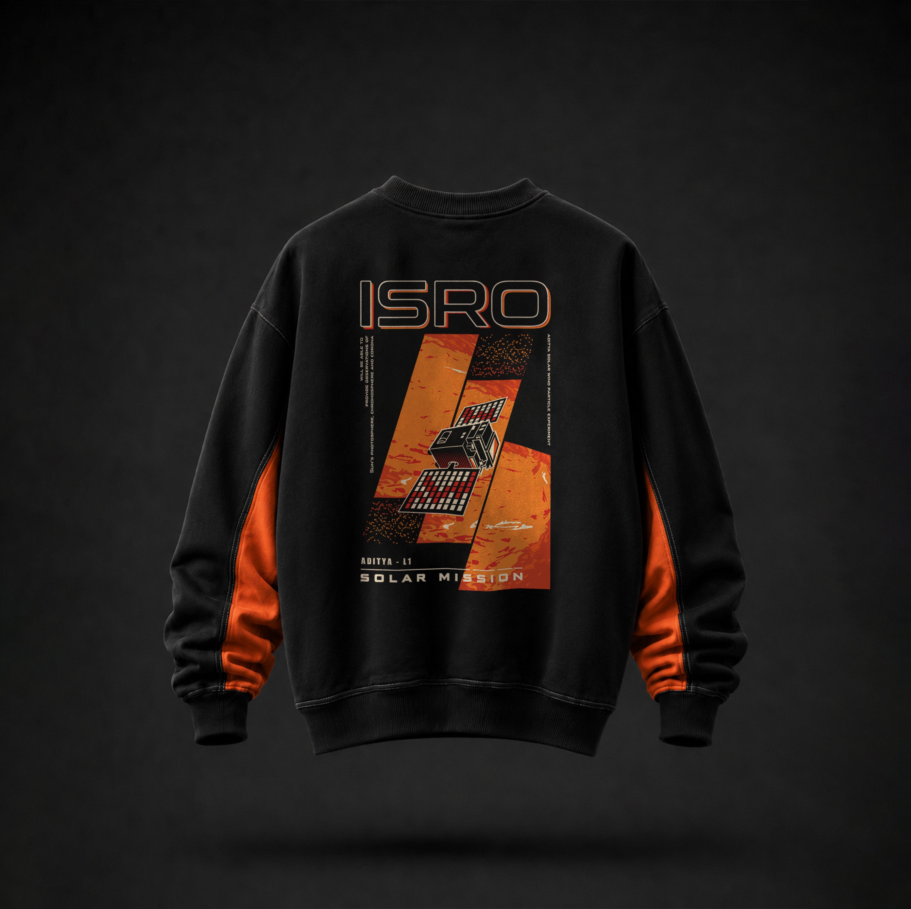 Official ISRO Aditya-L1 Relax Fit Sweatshirt