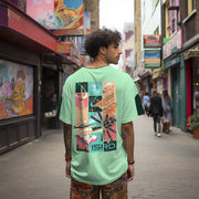 ISRO Triumphs Of Exploration Mint Green Oversized Tee