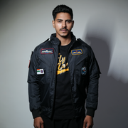 Indian Naval Aviation Black Bomber Jacket