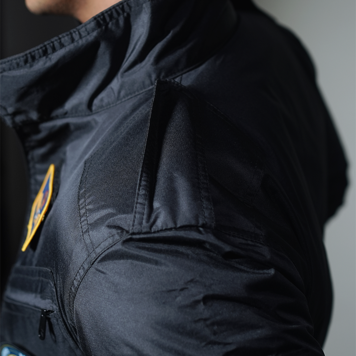 Indian Naval Aviation Black Bomber Jacket