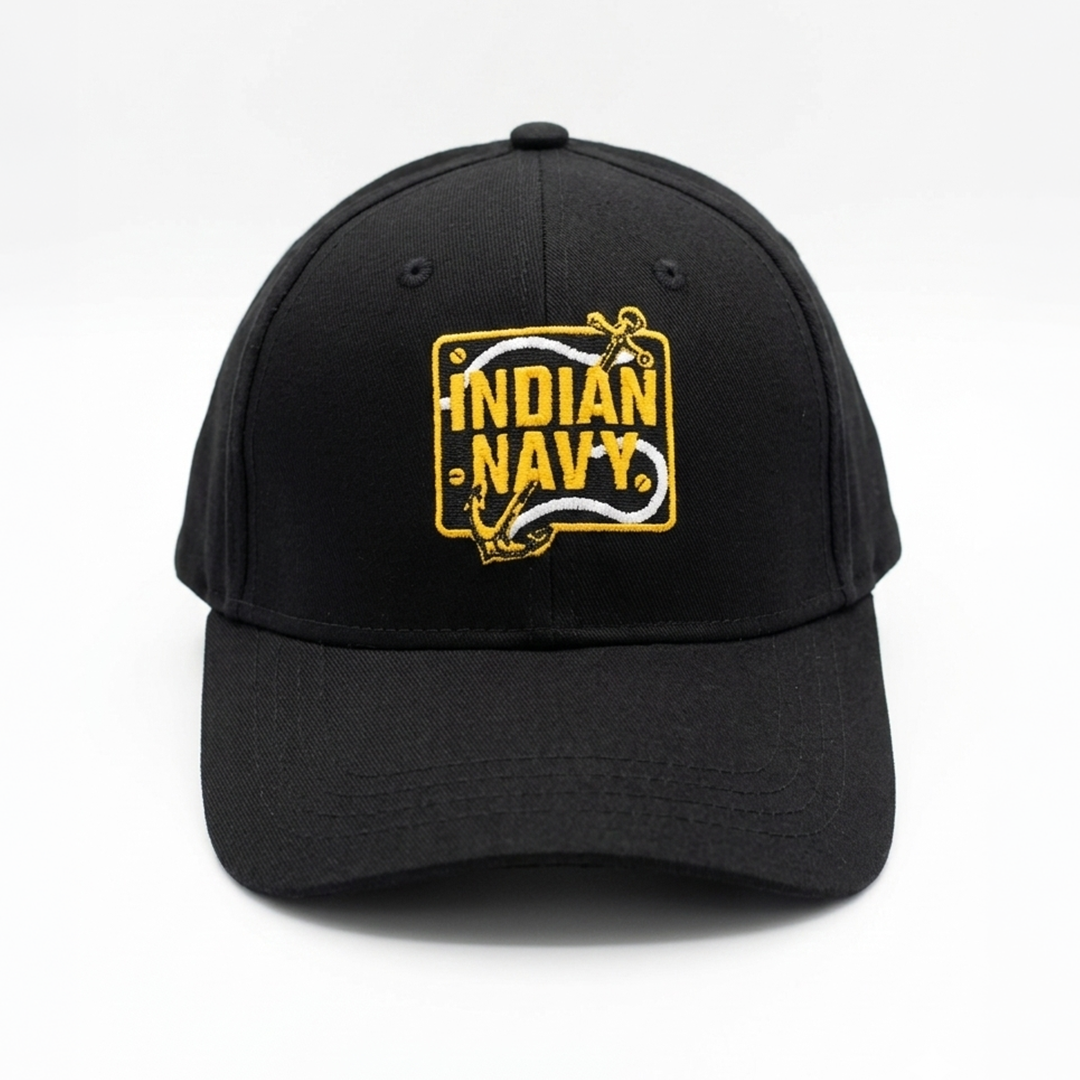 The Indian Navy: Embroidered Badge Cap