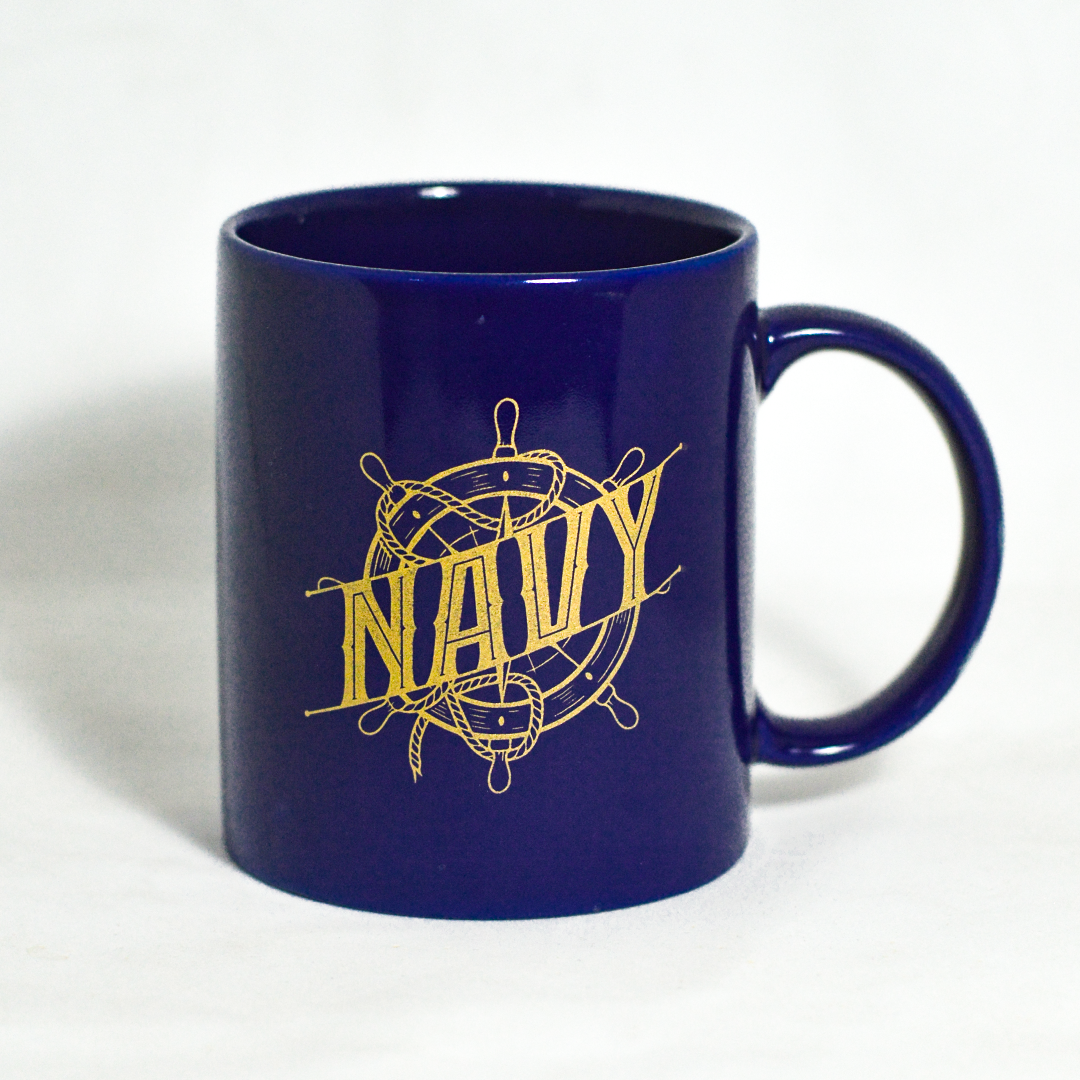 Indian Navy Helm Wheel Ceramic Mug