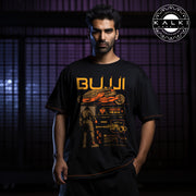 Kalki 2898 AD "Futuristic Legends" Black Oversized T-Shirt