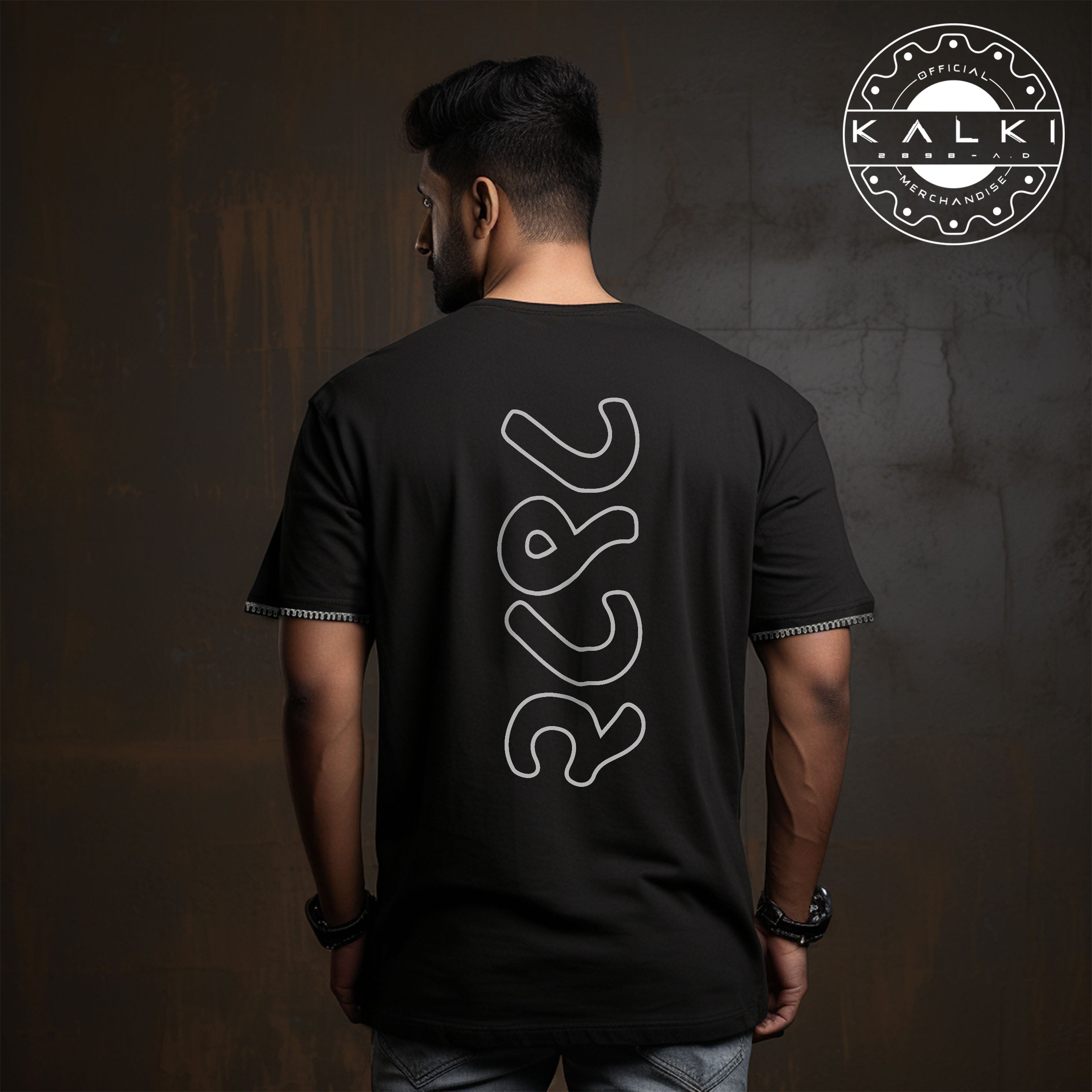 Kalki 2898 AD "Futuristic Bujji" Black Convertible Sweatshirt